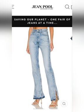 EB Denim Light Blue Straight Leg Men's Jeans